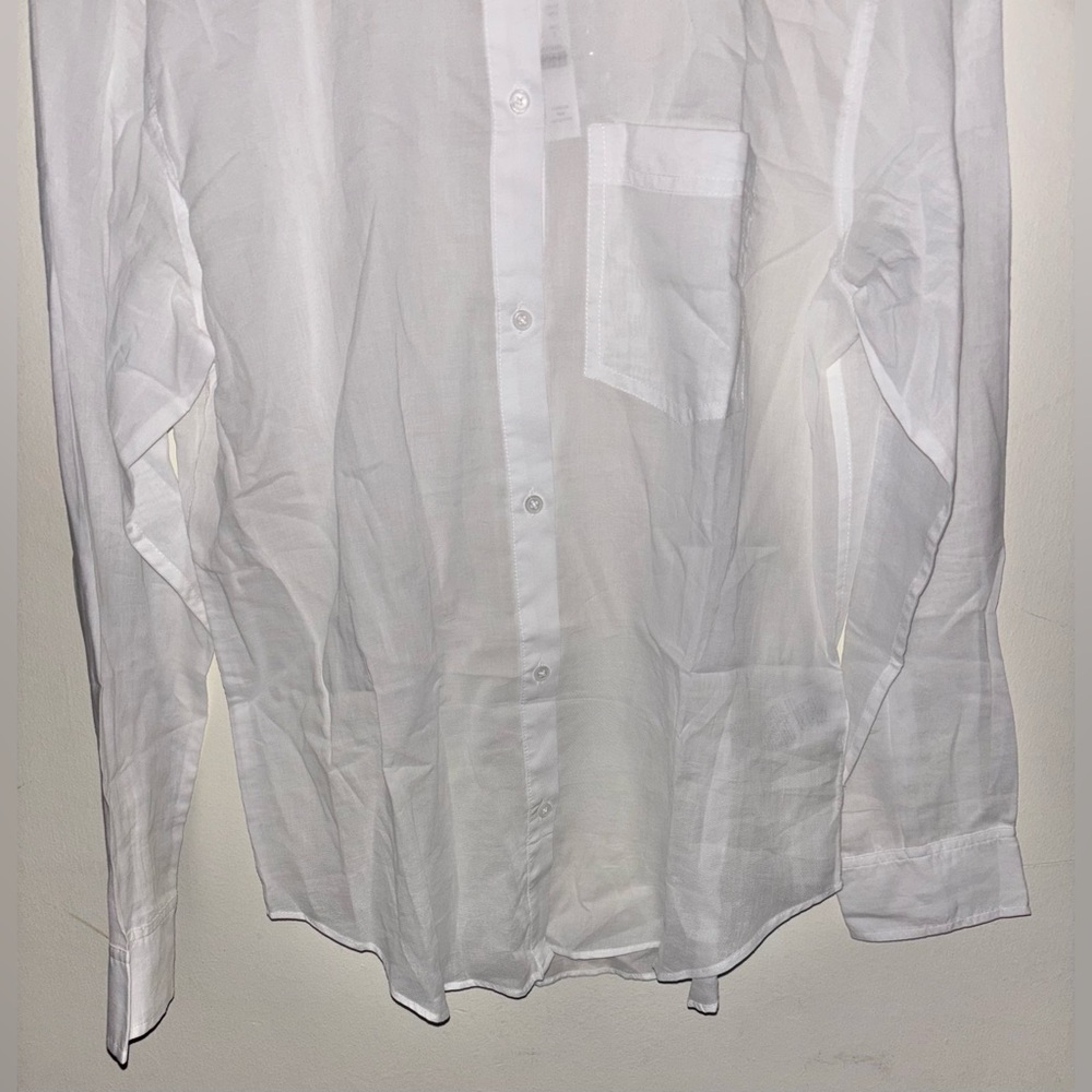 NWT J.Crew Garçon classic shirt in cotton poplin Size 2 White Preppy Cotton - Picture 7 of 13